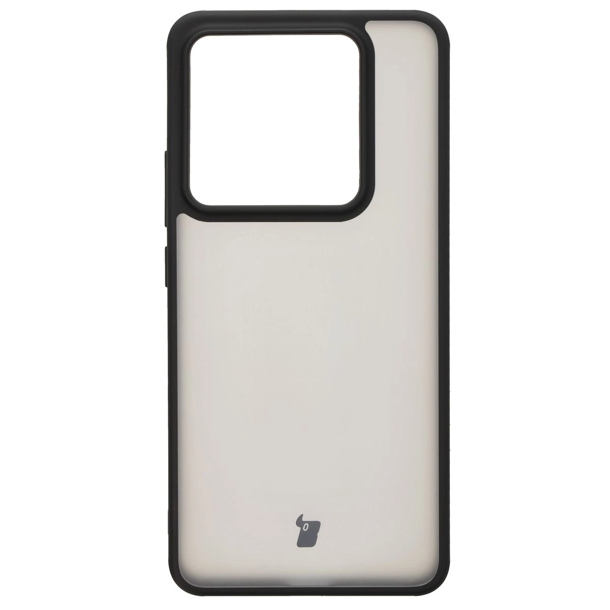 Etui Bizon Angelo do Xiaomi 14T Pro Przydymione z czarną ramką