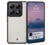 Etui Bizon Angelo do Xiaomi 14T Pro Przydymione z czarną ramką