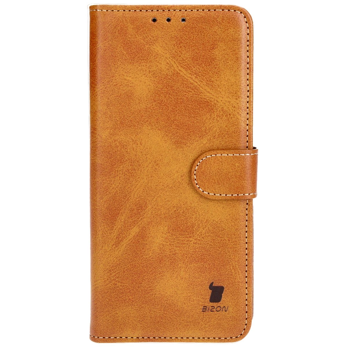 Etui Bizon z klapką Pocket do Xiaomi Poco X6 Pro Brązowy
