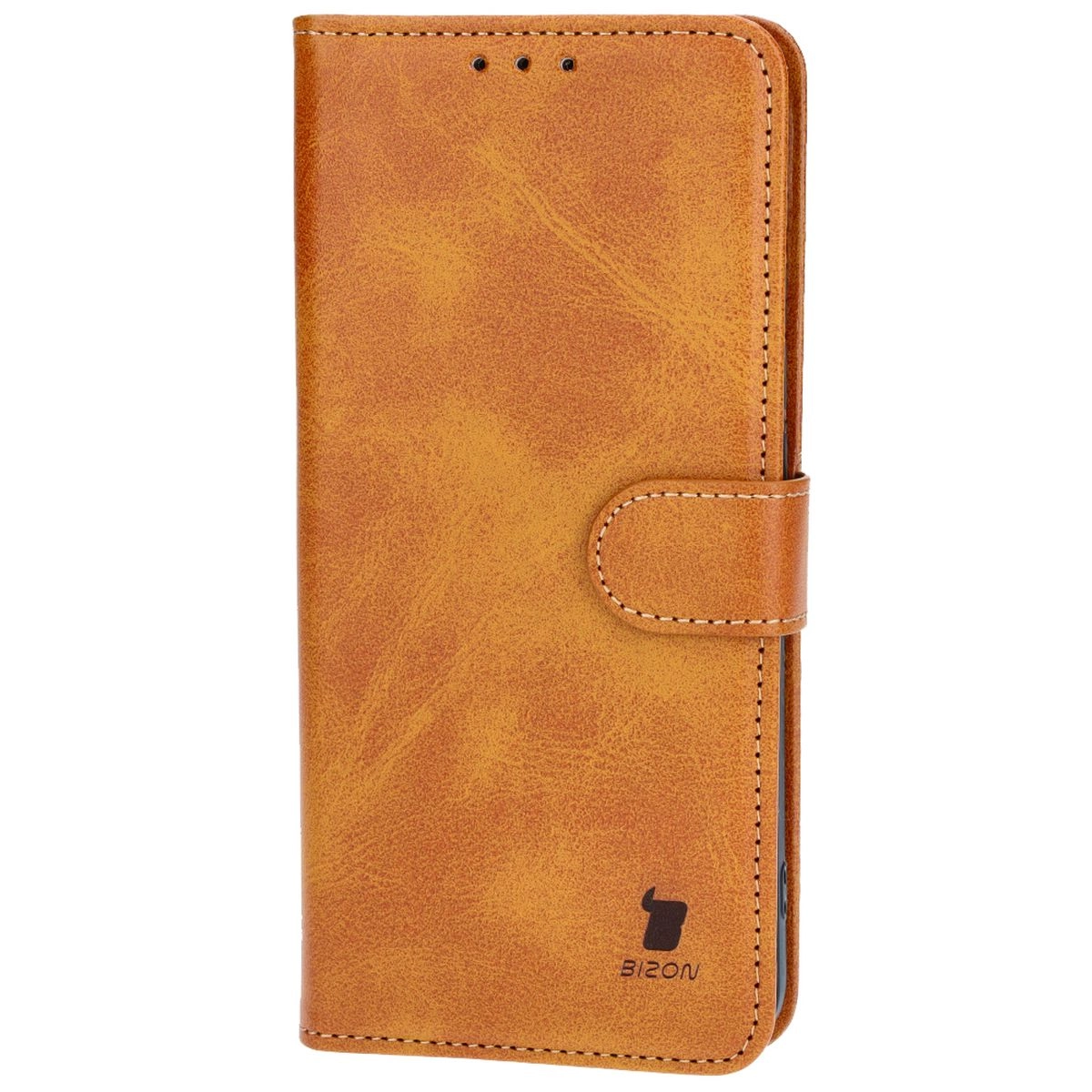 Etui Bizon z klapką Pocket do Xiaomi Poco X6 Pro Brązowy