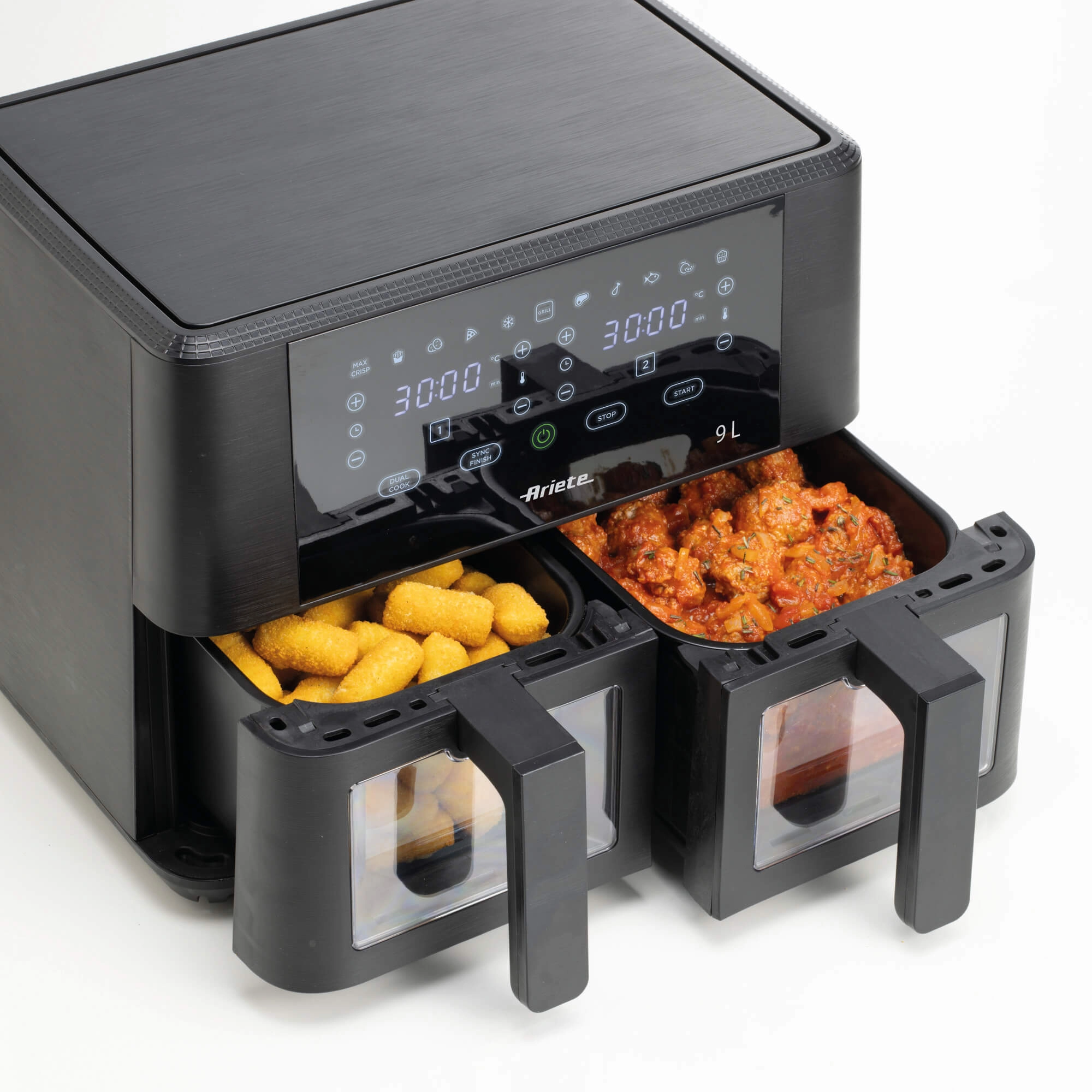 Frytkownica beztłuszczowa Ariete Air Fryer Dual Window 4631/00 2400W 9l