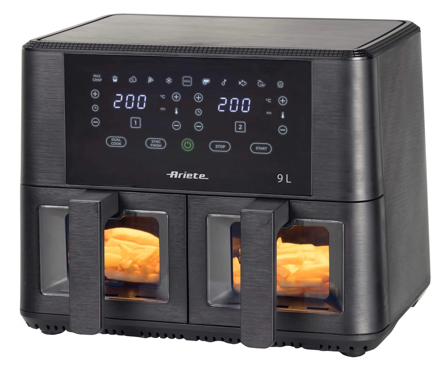 Frytkownica beztłuszczowa Ariete Air Fryer Dual Window 4631/00 2400W 9l