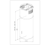Okap Akpo WK-4 Isla Balmera Slim Inox