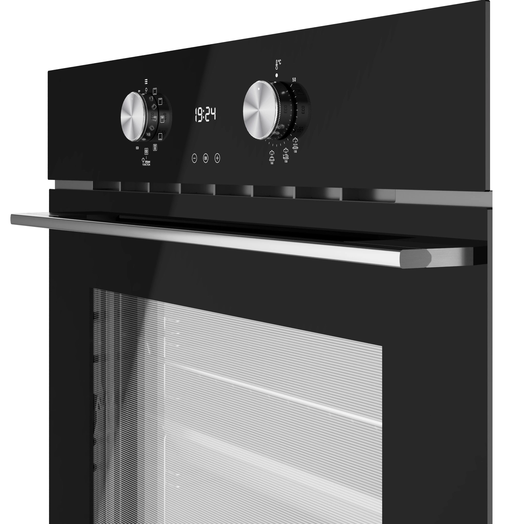 Piekarnik elektryczny parowy Teka HLB 8418 P BK EASY STEAM Termoobieg Czarny