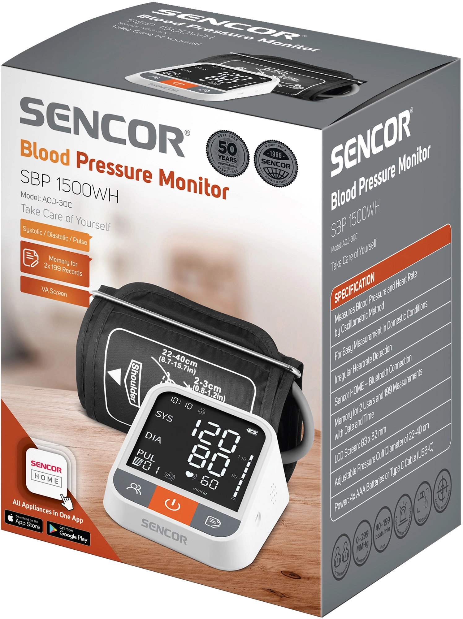 Ciśnieniomierz Sencor SBP 1500WH