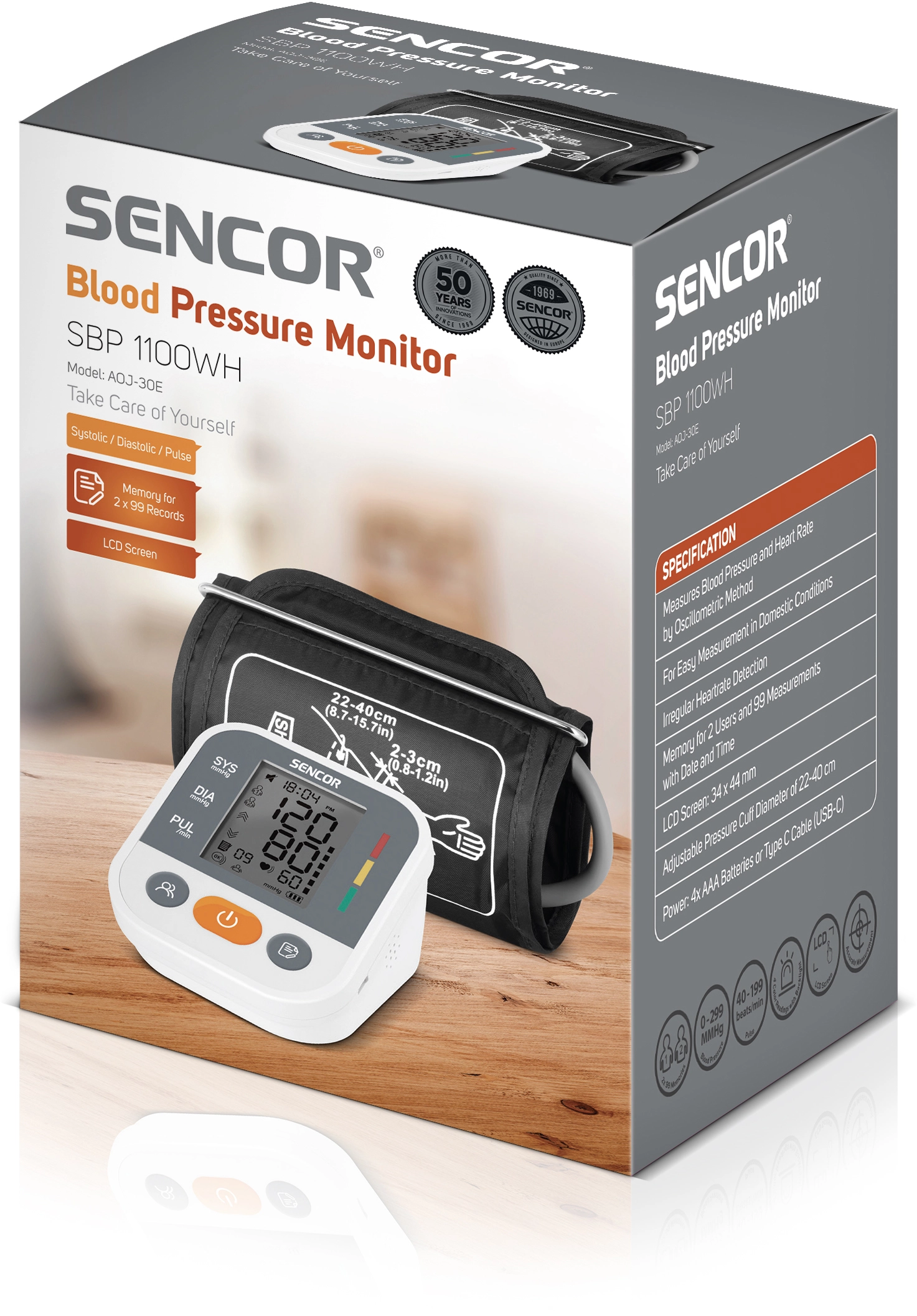 Ciśnieniomierz Sencor SBP 1100WH