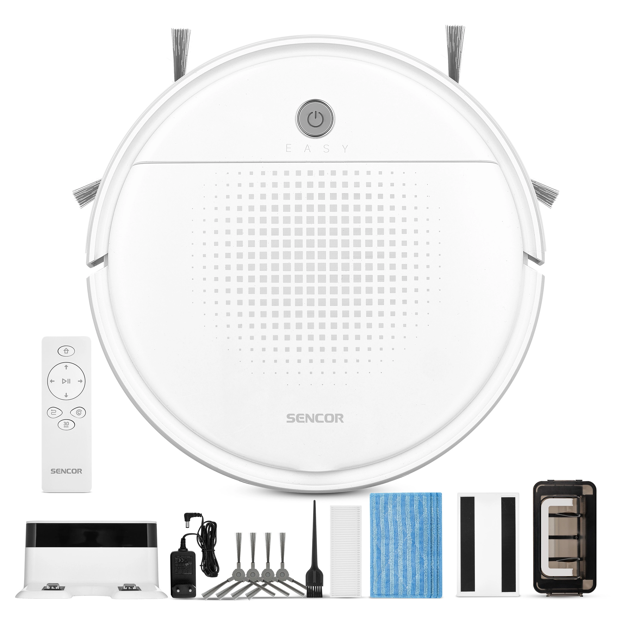 Robot sprzątający Sencor SRV 1550WH Funkcja mopowania Tworzenie mapy pomieszczenia 60db