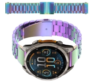 Bizon ze stali nierdzewnej Aura QuickFit 22mm Tęczowy