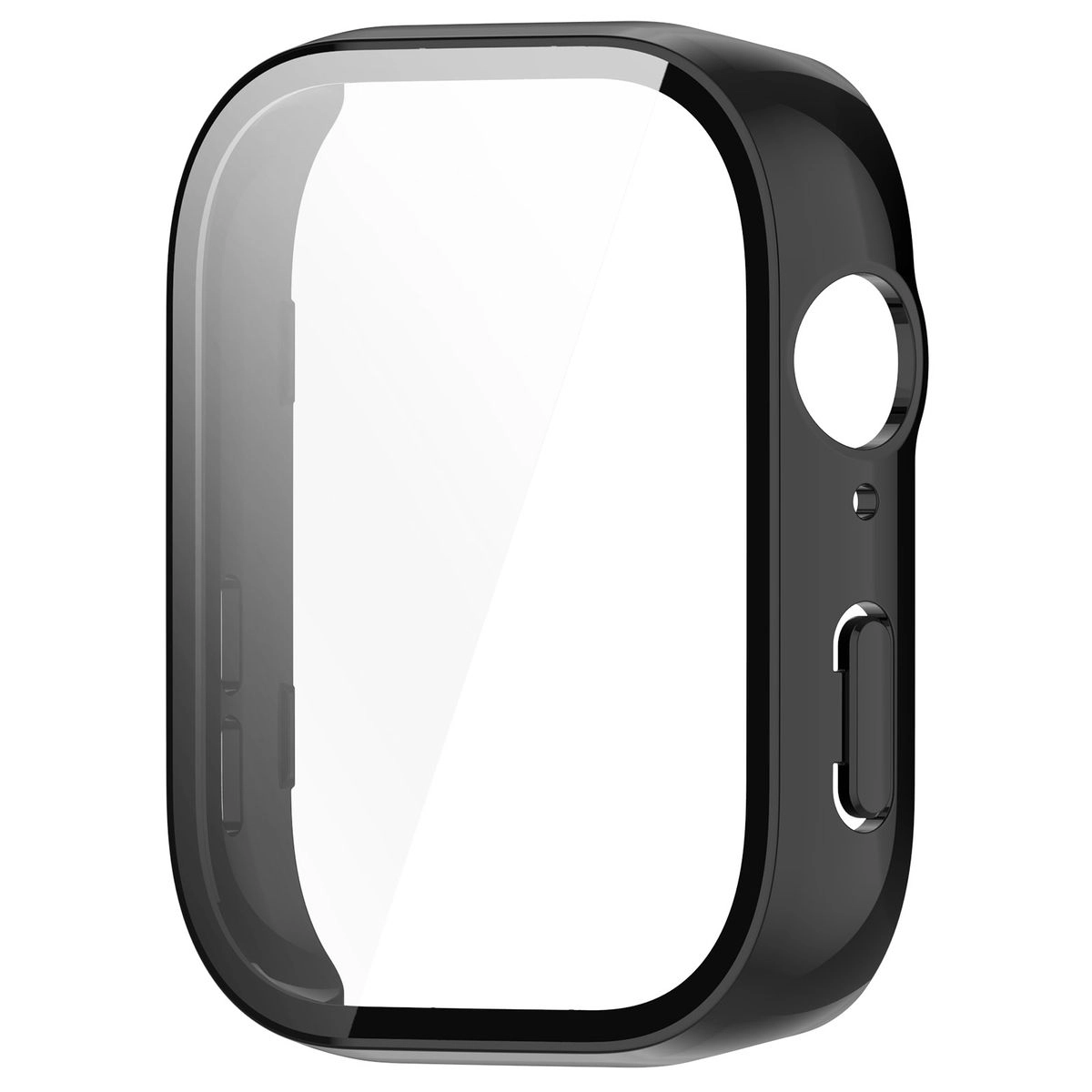 Nakładka na tarczę Bizon ze szkłem do Huawei Watch Fit 3 Czarny