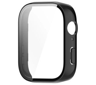 Nakładka na tarczę Bizon ze szkłem do Huawei Watch Fit 3 Czarny