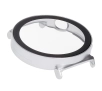 Nakładka na tarczę Bizon ze szkłem do Huawei Watch GT 5 41mm Satynowo srebrny