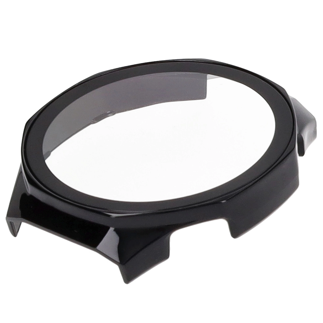 Nakładka na tarczę Bizon ze szkłem do Huawei Watch GT5 Pro 46mm Czarny
