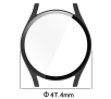 Nakładka na tarczę Bizon ze szkłem do Galaxy Watch 7 44mm Czarny matowy