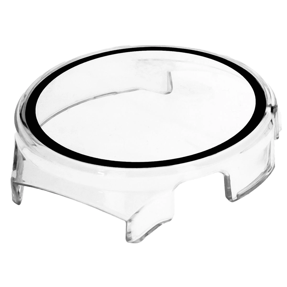 Nakładka na tarczę Bizon ze szkłem do Huawei Watch 4 Pro Space Edition Przezroczysty