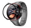 Nakładka na tarczę Bizon ze szkłem do Huawei Watch 4 Pro Space Edition Przezroczysty