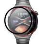 Nakładka na tarczę Bizon ze szkłem do Huawei Watch 4 Pro Space Edition Przezroczysty