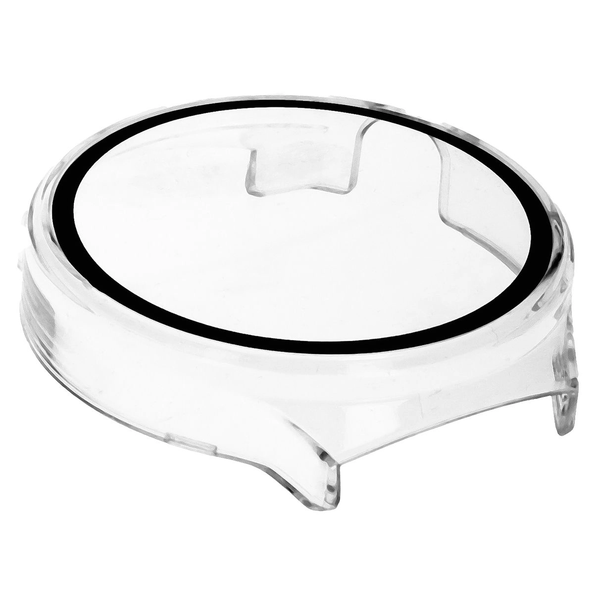 Nakładka na tarczę Bizon ze szkłem do Huawei Watch 4 Pro Space Edition Przezroczysty