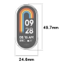 Nakładka na tarczę Bizon Felipe do Xiaomi Smart Band 9 Przezroczysty