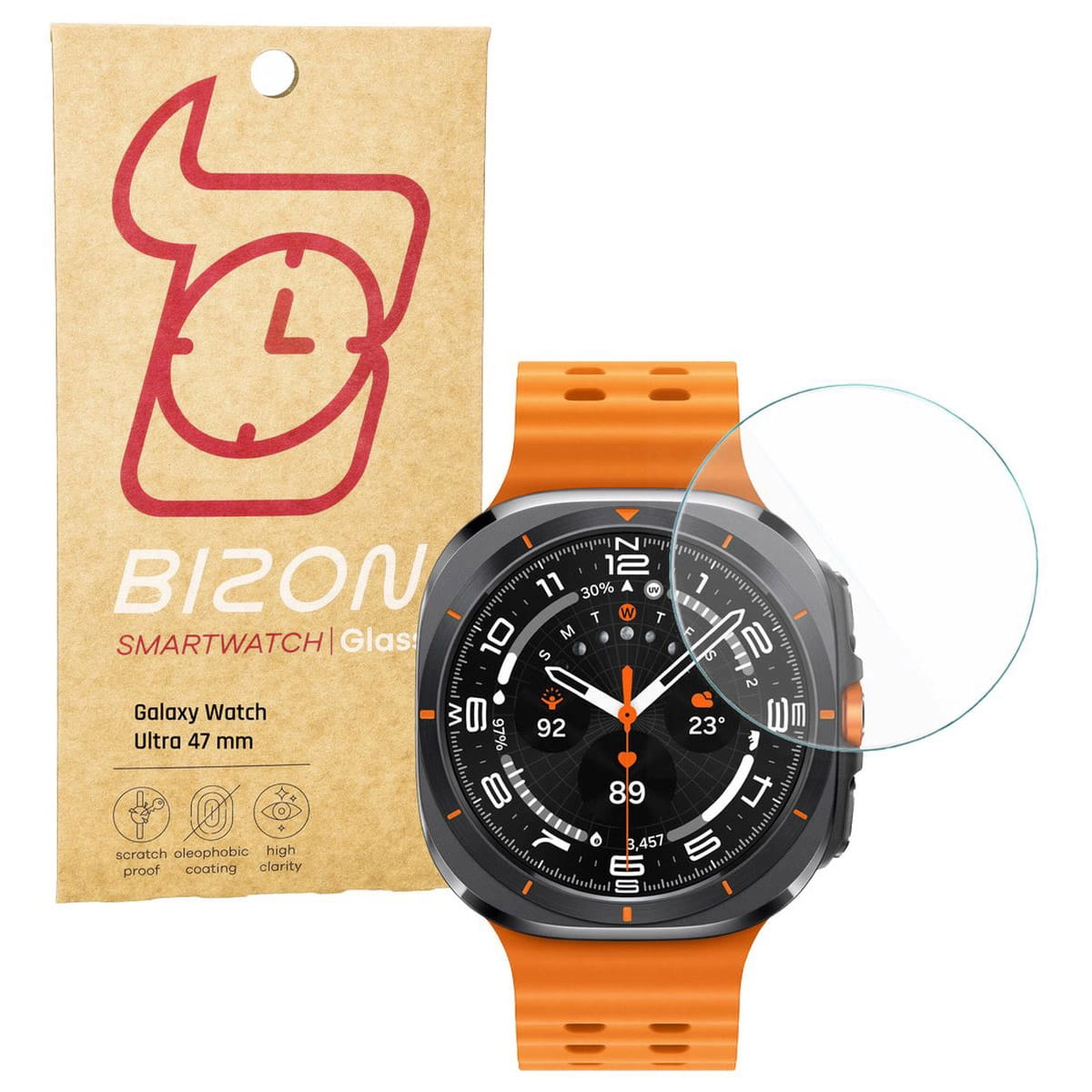 Szkło hartowane Bizon Watch Clear do Galaxy Watch Ultra 47mm