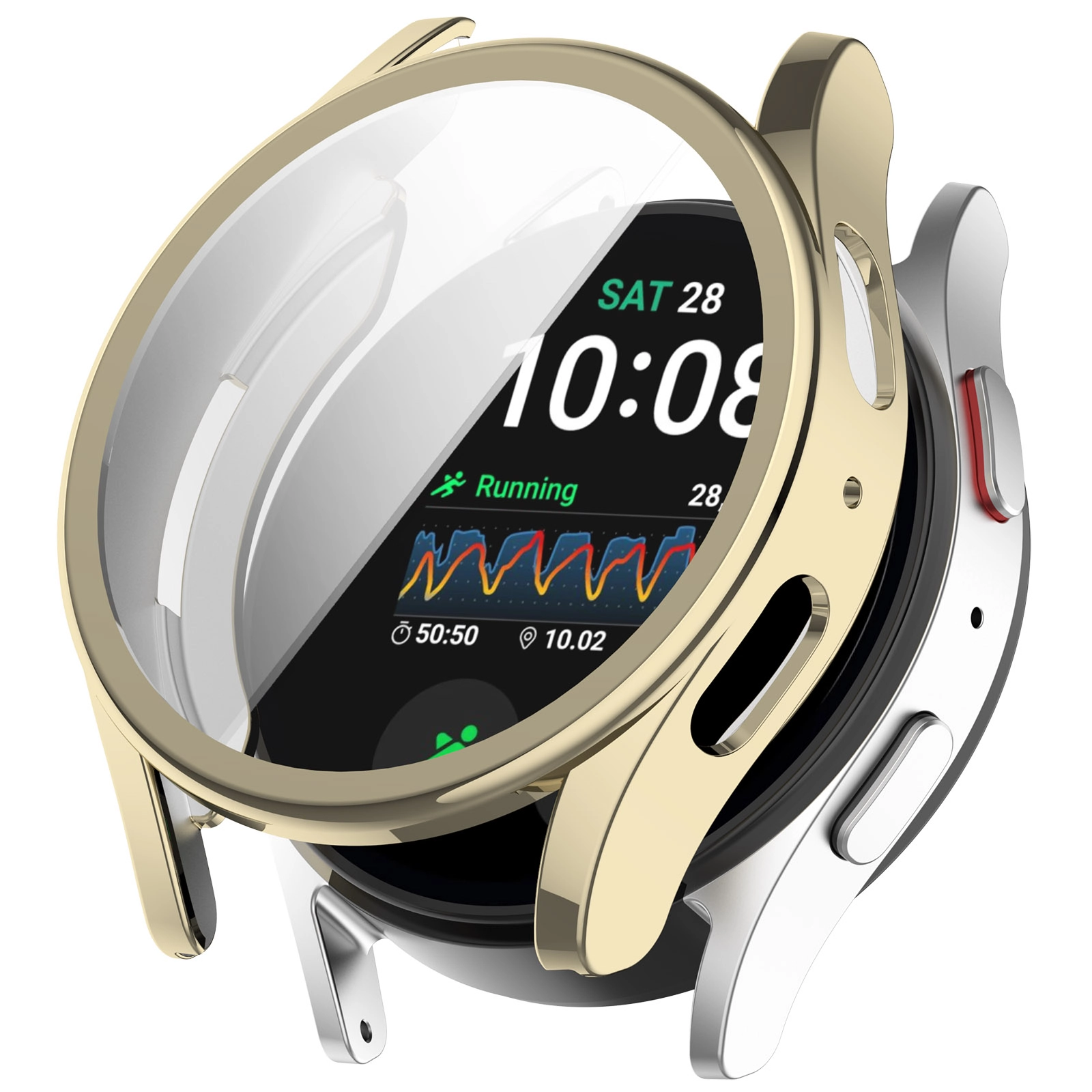 Nakładka na tarczę Bizon Felipe do Galaxy Watch 7 40mm Złoty
