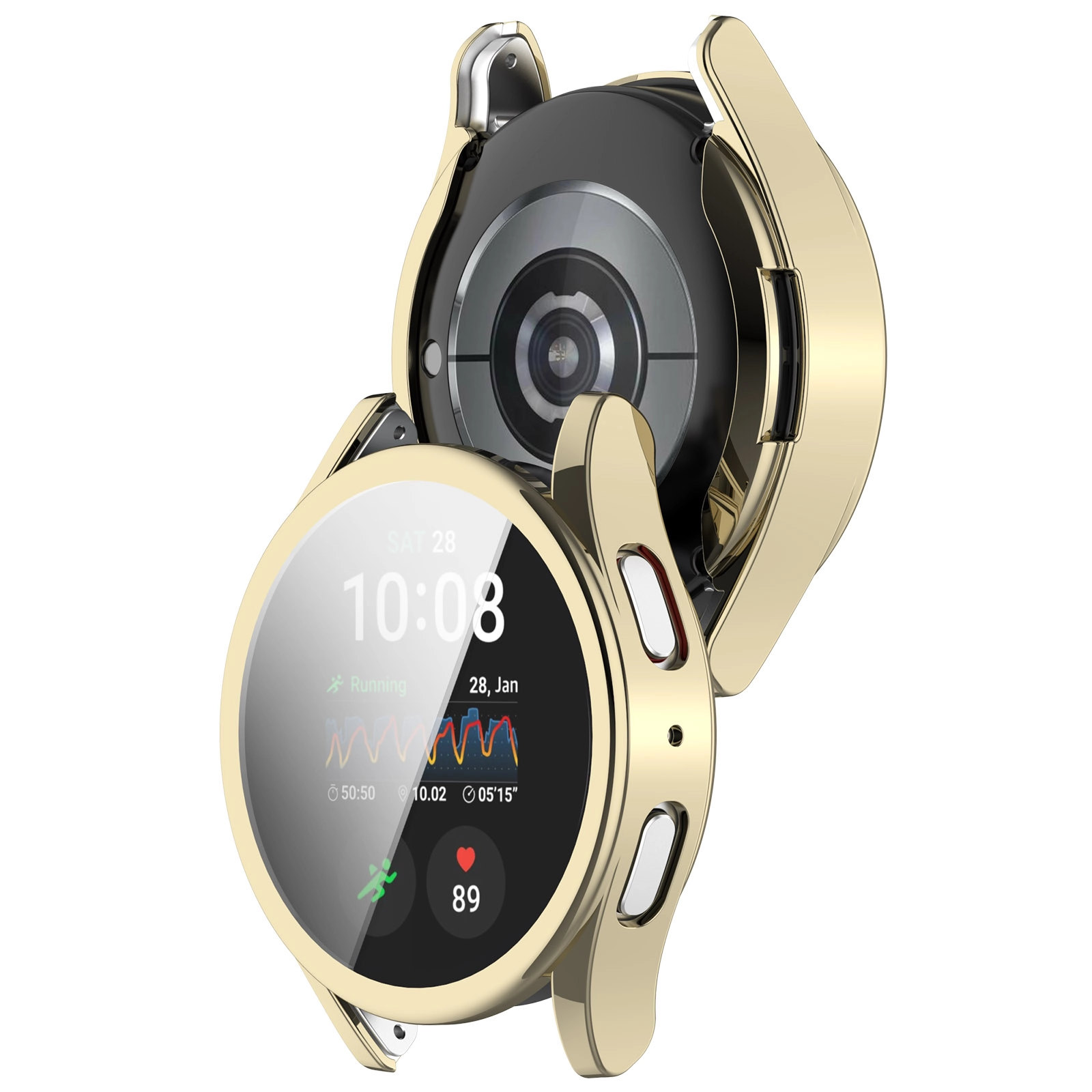 Nakładka na tarczę Bizon Felipe do Galaxy Watch 7 40mm Złoty