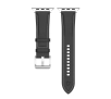 Pasek Bizon skórzany Casual do Apple Watch 44/45/46/49mm Czarny