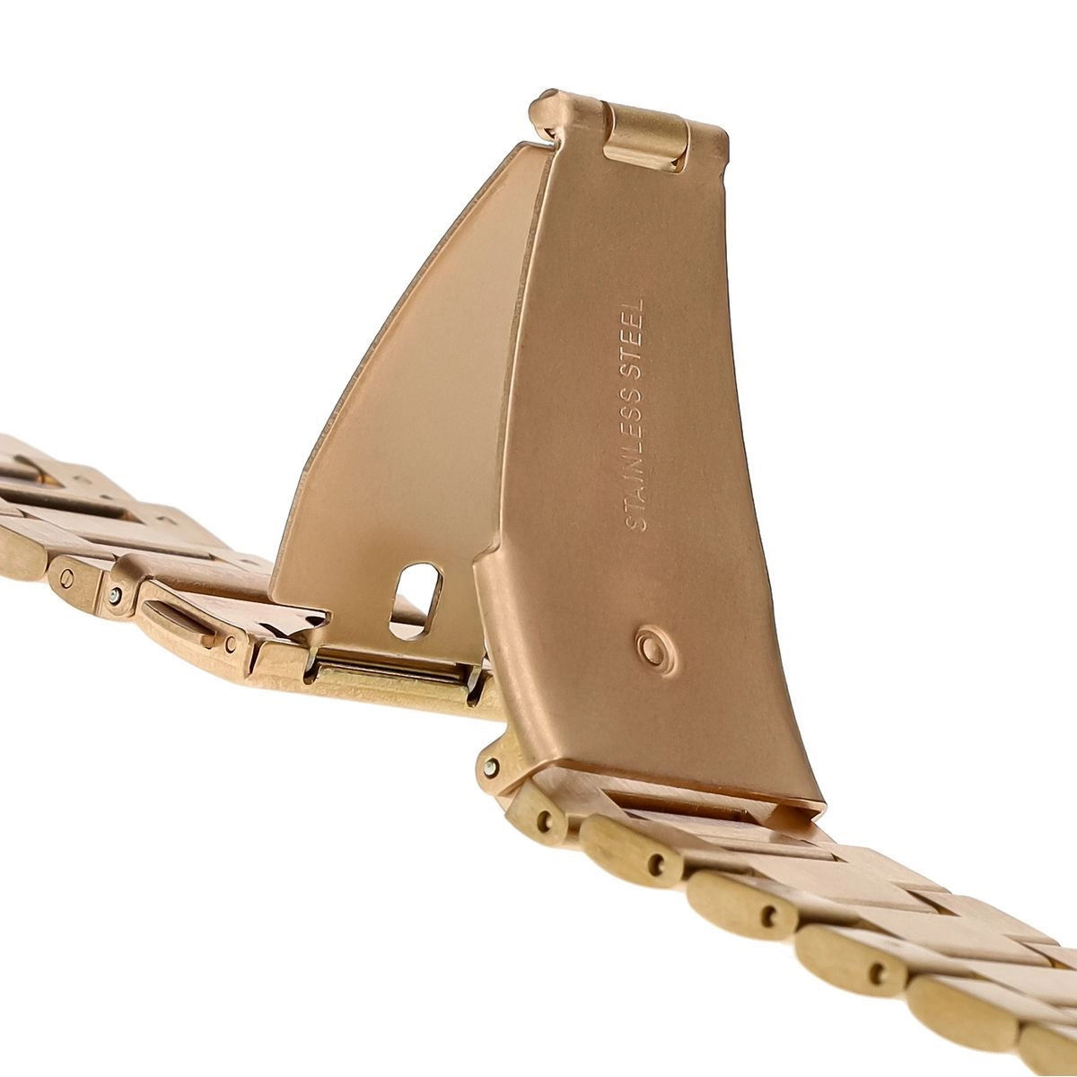 Bransoleta Bizon ze stali nierdzewnej Aura do Apple Watch 49/46/45/44/42mm Różowo-złoty