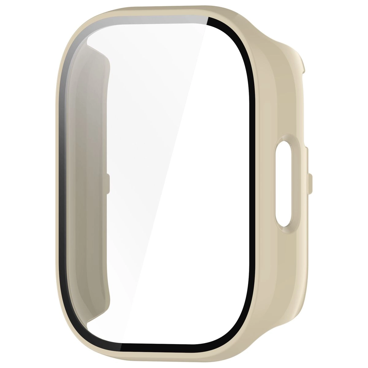 Nakładka na tarczę Bizon ze szkłem do Xiaomi Redmi Watch 5 Active Beżowy