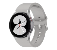 Bizon Strap Watch Silicone do Galaxy Watch 20mm Jasno-szary