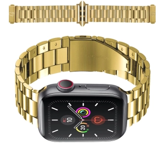 Bransoleta Bizon ze stali nierdzewnej Aura do Apple Watch 49/46/45/44/42mm Złoty