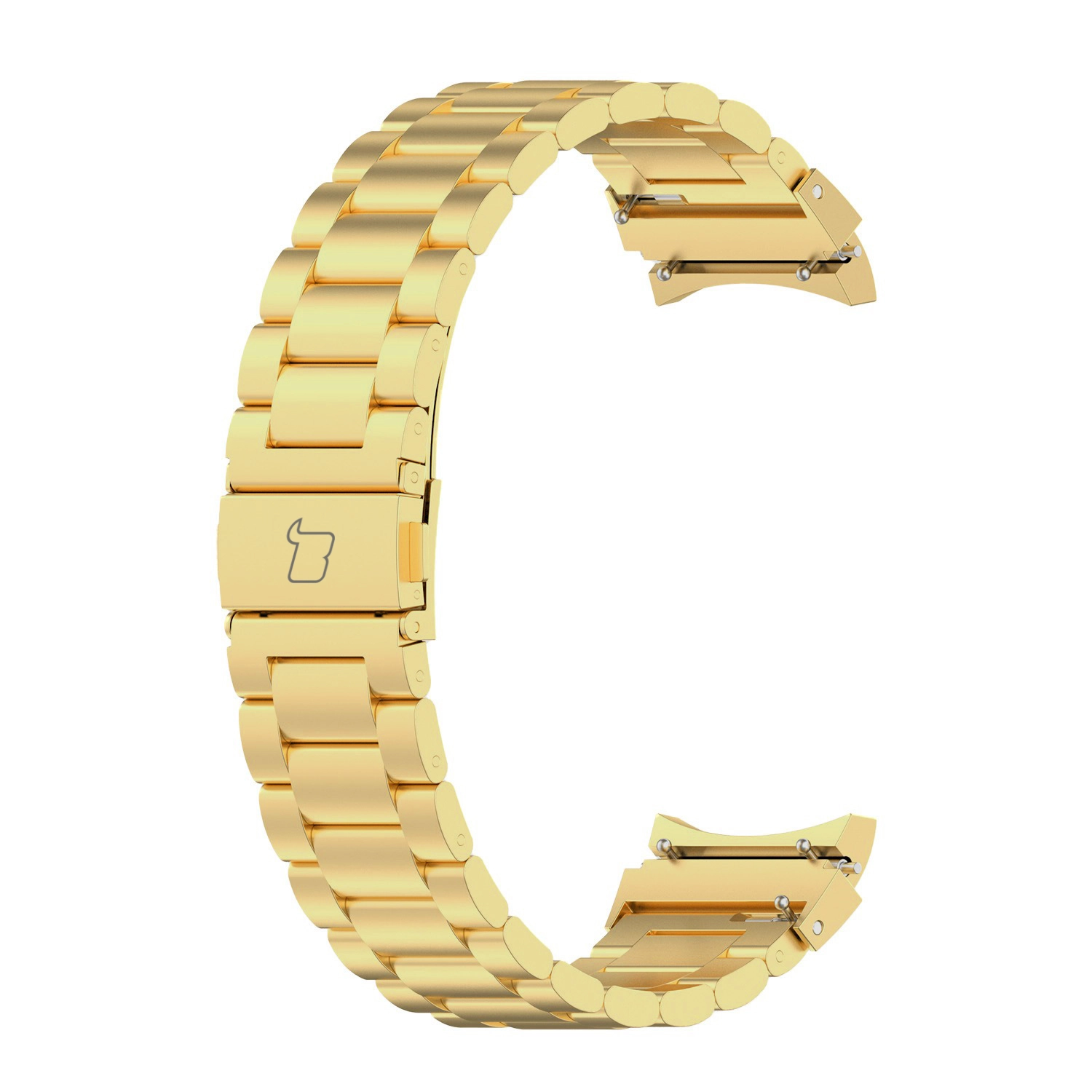Bransoleta Bizon ze stali nierdzewnej Aura do Samsung Galaxy Watch FE/7/6/6 Classic/5/5 Pro/4/4 Classic Złoty