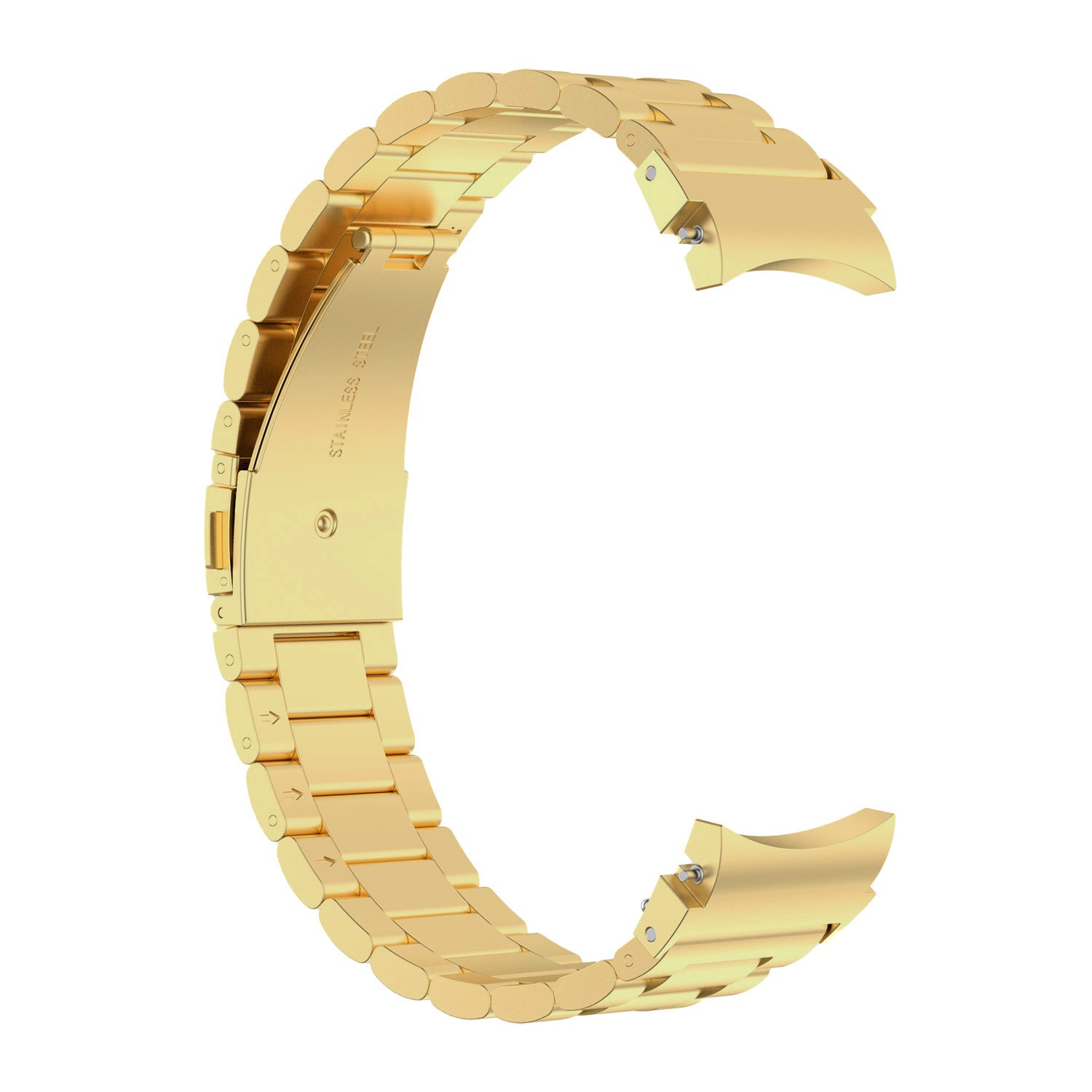 Bransoleta Bizon ze stali nierdzewnej Aura do Samsung Galaxy Watch FE/7/6/6 Classic/5/5 Pro/4/4 Classic Złoty