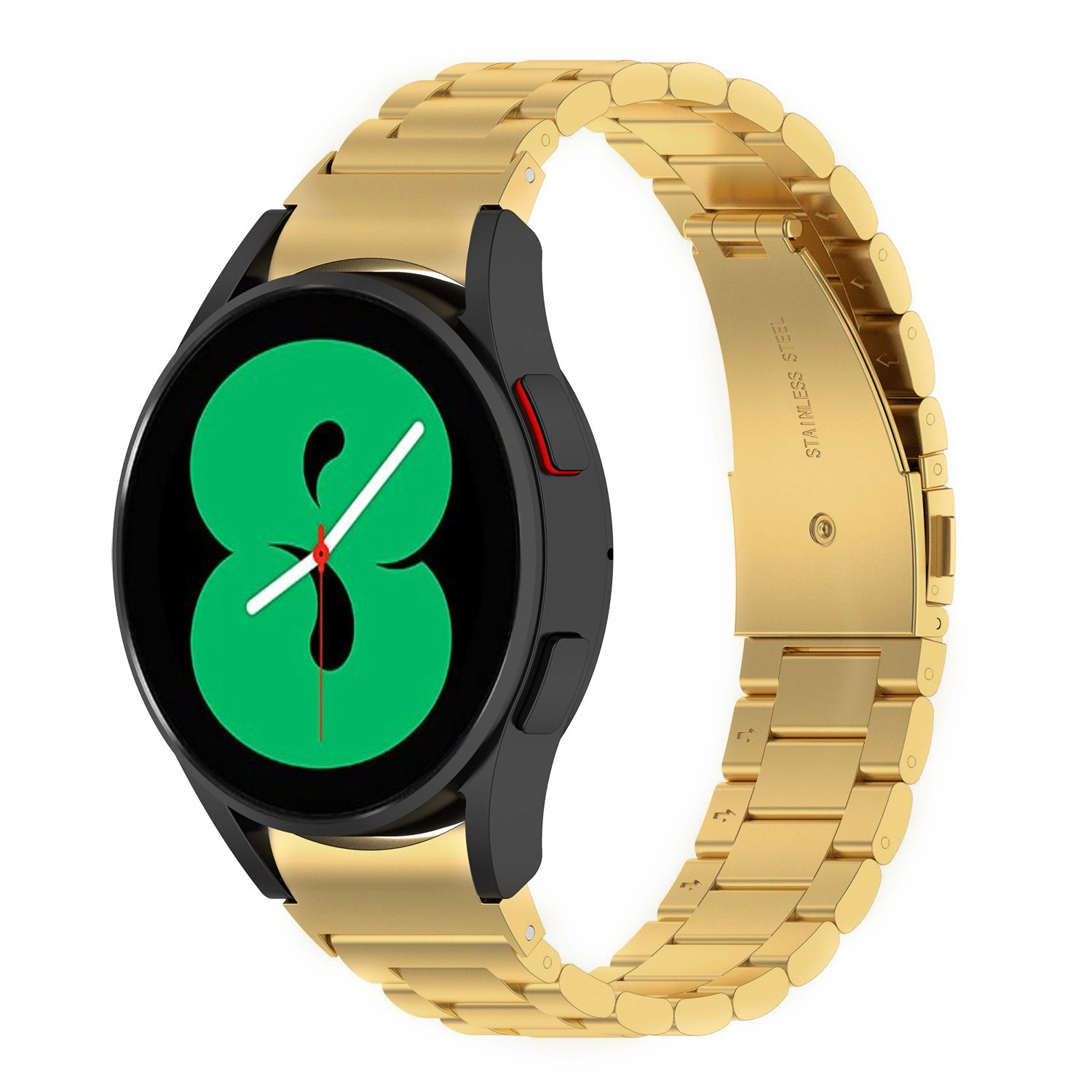 Bransoleta Bizon ze stali nierdzewnej Aura do Samsung Galaxy Watch FE/7/6/6 Classic/5/5 Pro/4/4 Classic Złoty