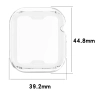 Nakładka na tarczę Bizon Felipe do Apple Watch 10 42mm Przezroczysty
