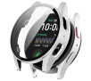 Nakładka na tarczę Bizon ze szkłem do Galaxy Watch 7 44mm Satynowo srebrny