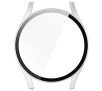 Nakładka na tarczę Bizon ze szkłem do Galaxy Watch 7 44mm Satynowo srebrny