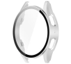 Nakładka na tarczę Bizon ze szkłem do Galaxy Watch 7 44mm Satynowo srebrny