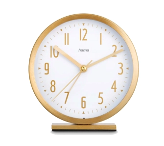 Budzik Hama Skye Średnica 11,3cm Złoty