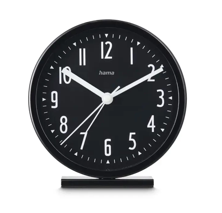 Budzik Hama Skye Średnica 11,3cm Czarny