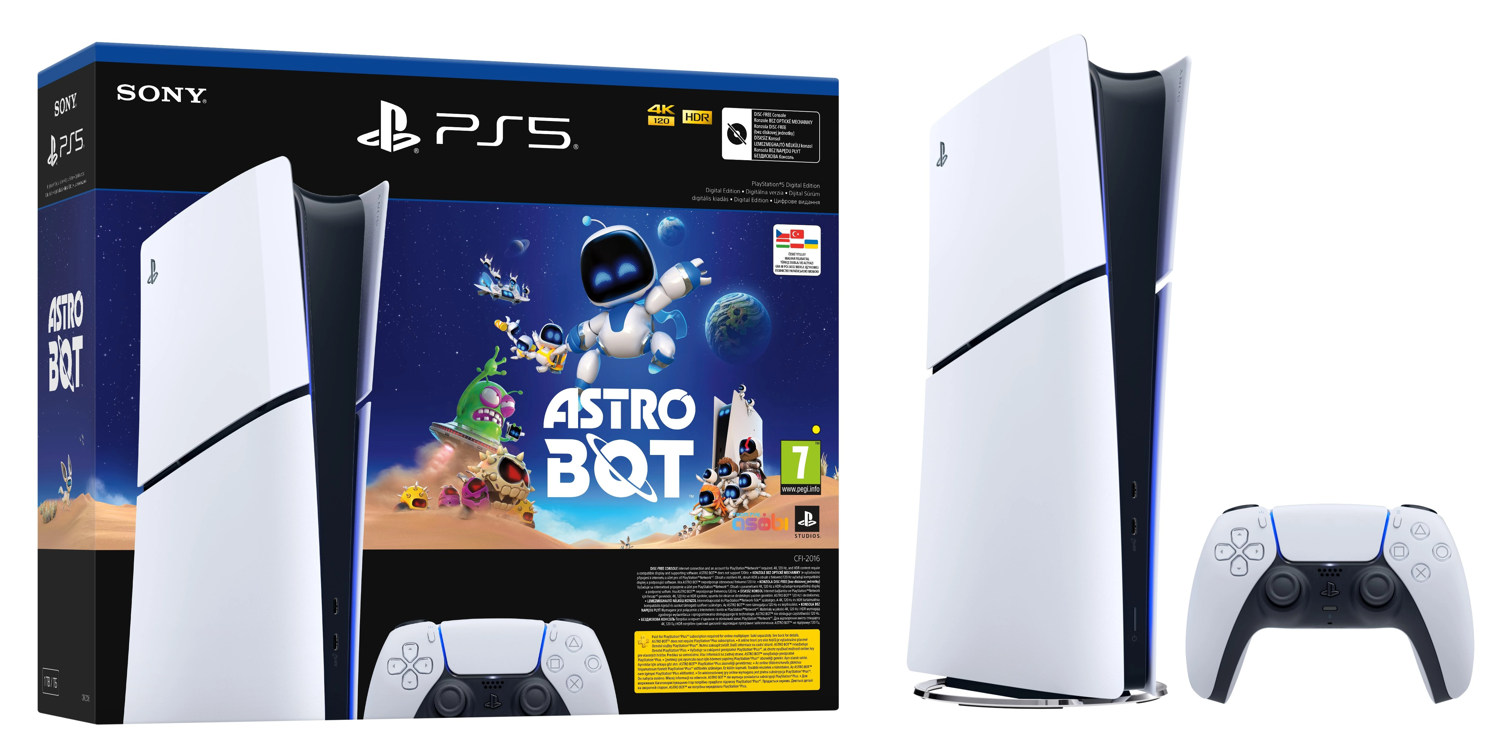 Konsola Sony PlayStation 5 Digital Slim D Chassis (PS5) 1TB Astro Bot Bundle