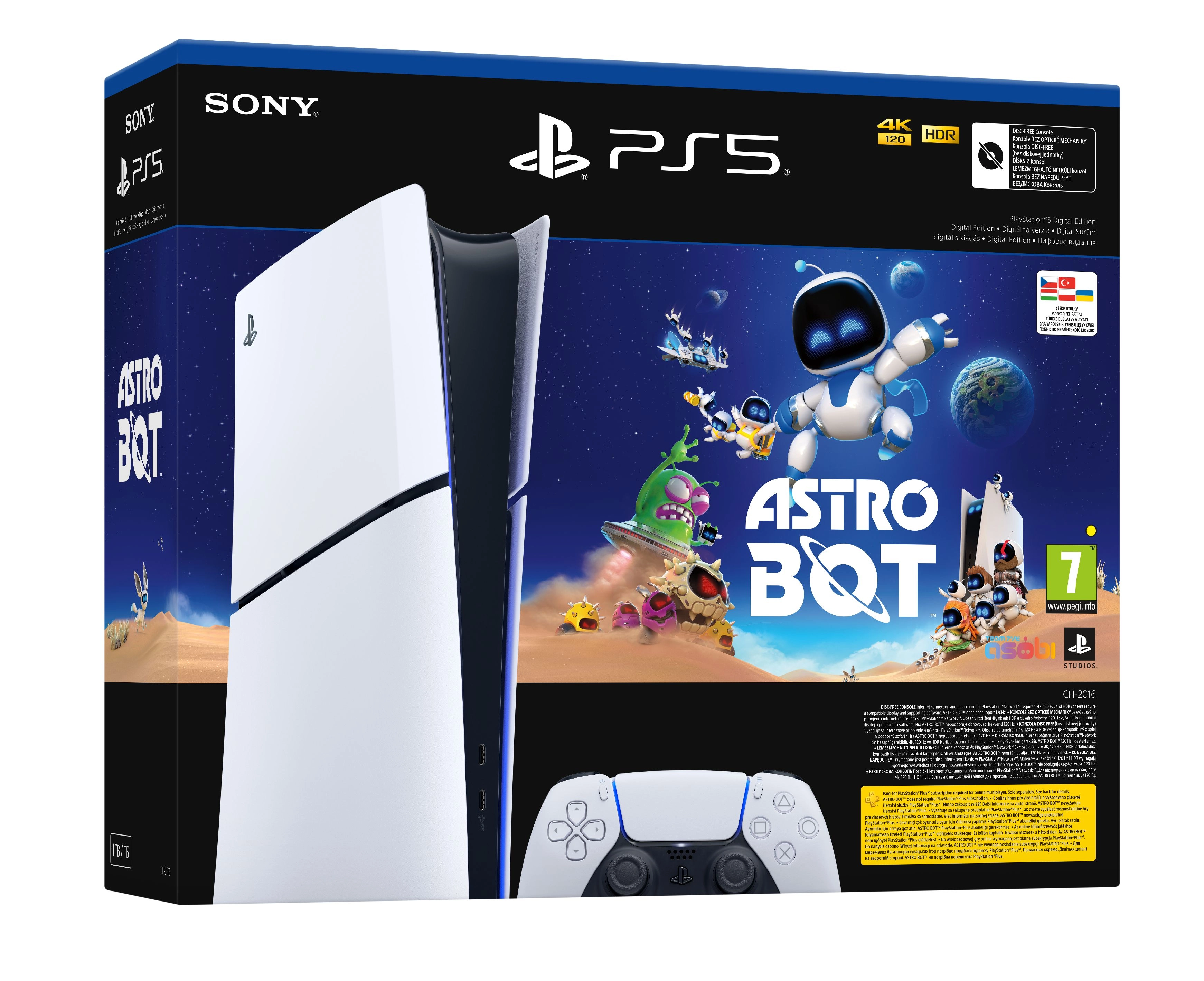 Konsola Sony PlayStation 5 Digital Slim D Chassis (PS5) 1TB Astro Bot Bundle
