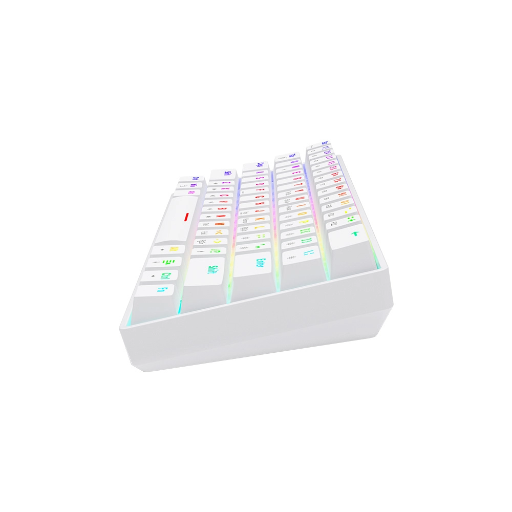 Klawiatura mechaniczna Savio Whiteout X2 Outemu Peach Silent Hot Swap Biały