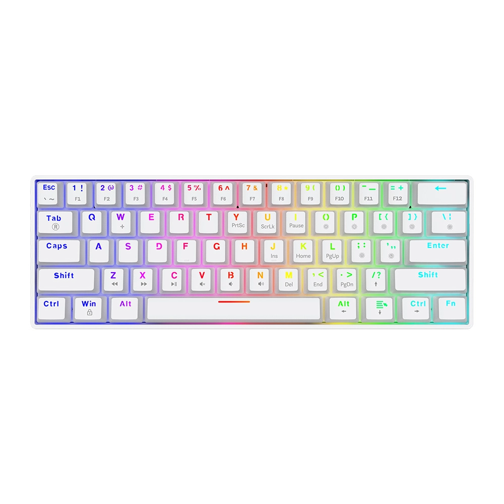 Klawiatura mechaniczna Savio Whiteout X2 Outemu Peach Silent Hot Swap Biały