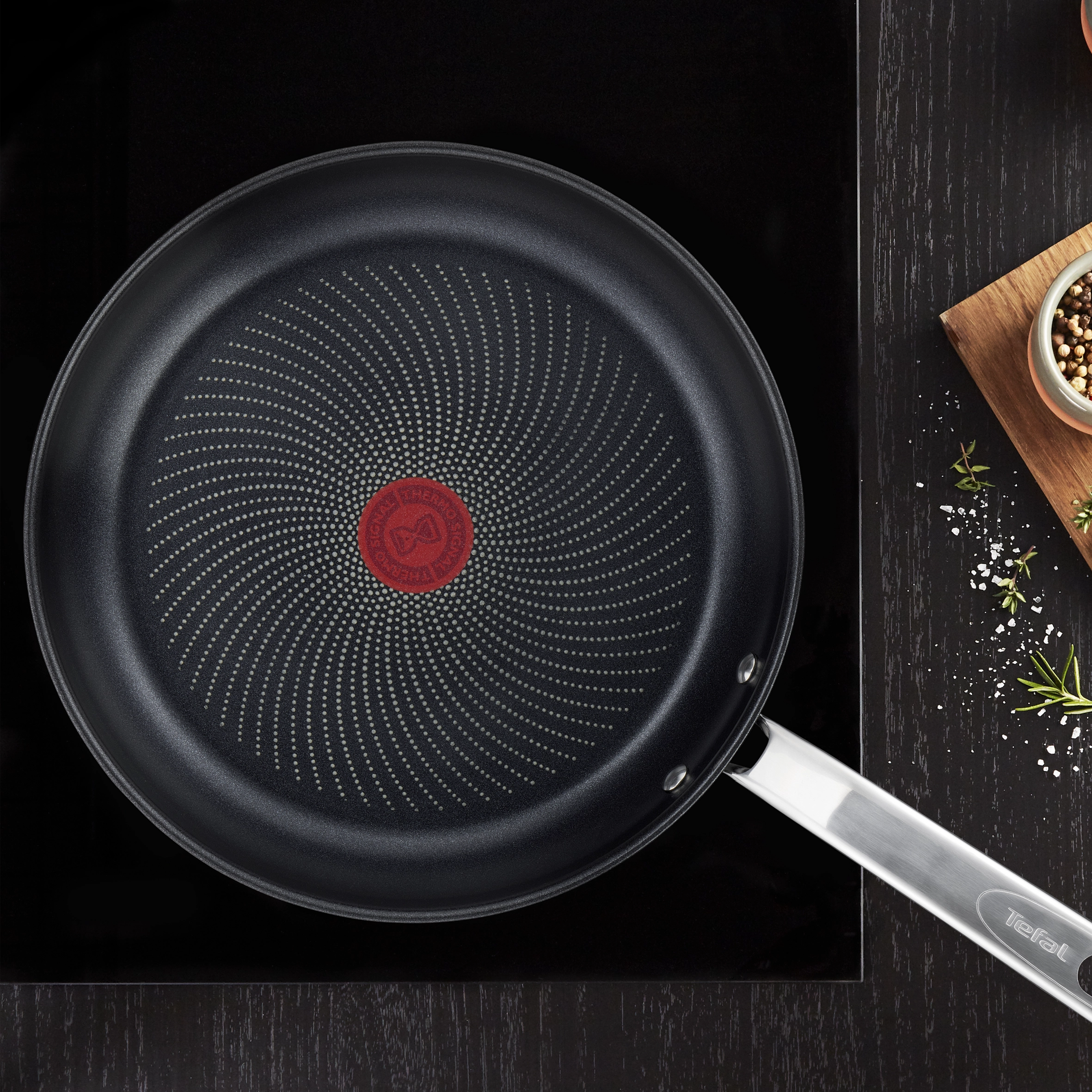 Patelnia Tefal Intuition B8170644 Indukcja Titanium 28cm