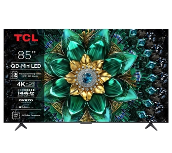 Telewizor TCL 85Q6C 85" QD-Mini LED 4K 144Hz Google TV Dolby Vision IQ Dolby Atmos HDMI 2.1 DVB-T2
