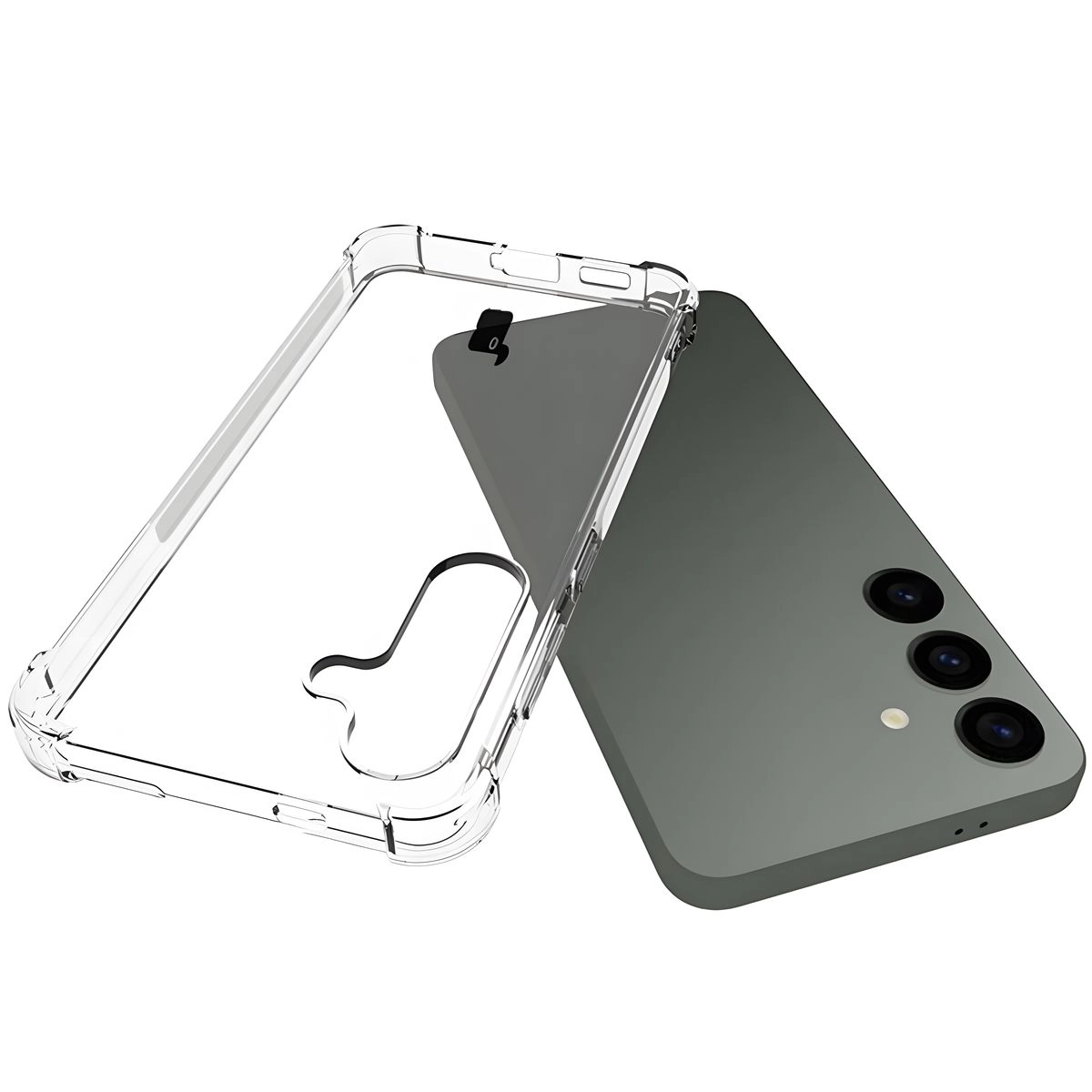 Etui Bizon Elastyczne Salpa do Galaxy S24 Przezroczysty