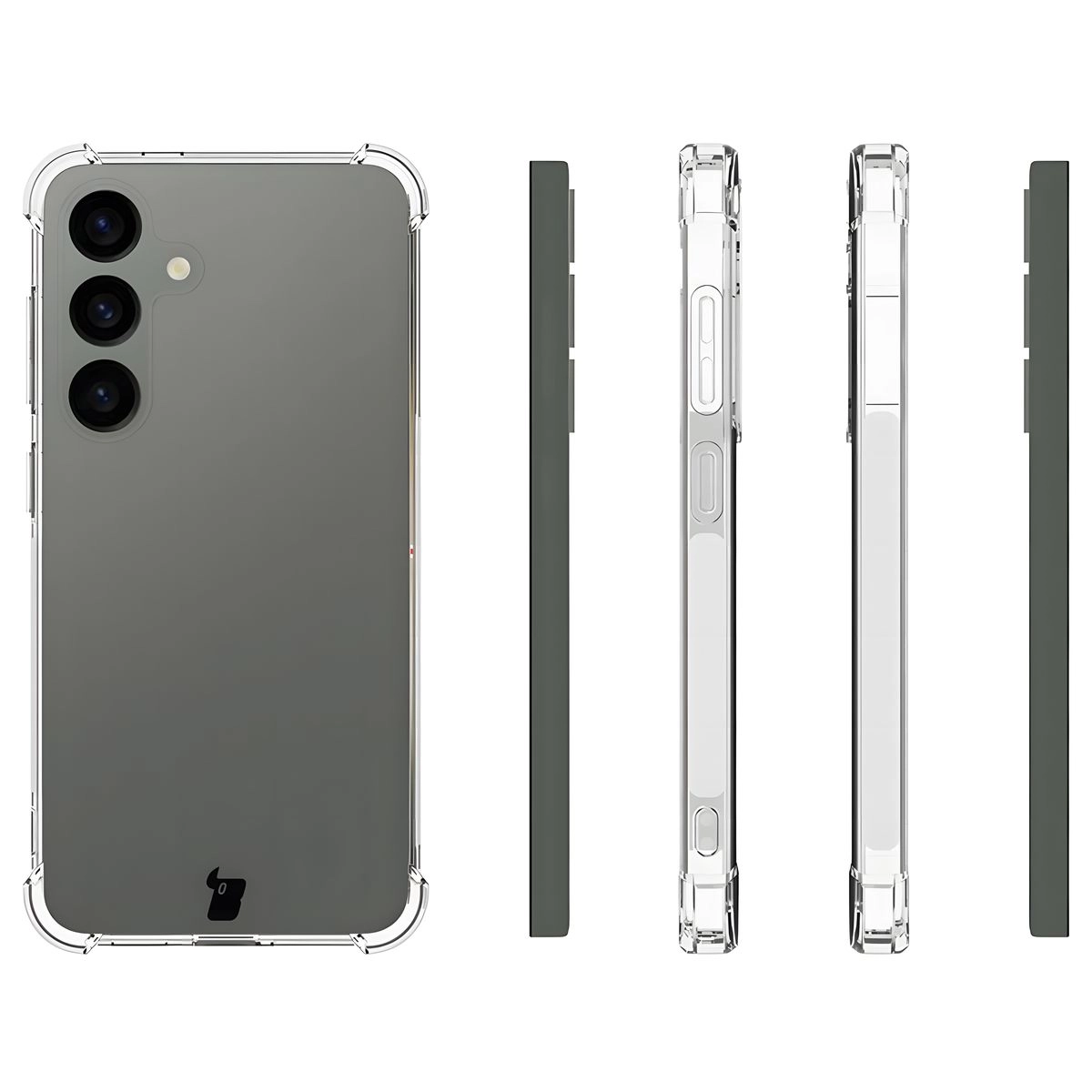 Etui Bizon Elastyczne Salpa do Galaxy S24 Przezroczysty