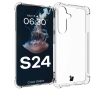 Etui Bizon Elastyczne Salpa do Galaxy S24 Przezroczysty