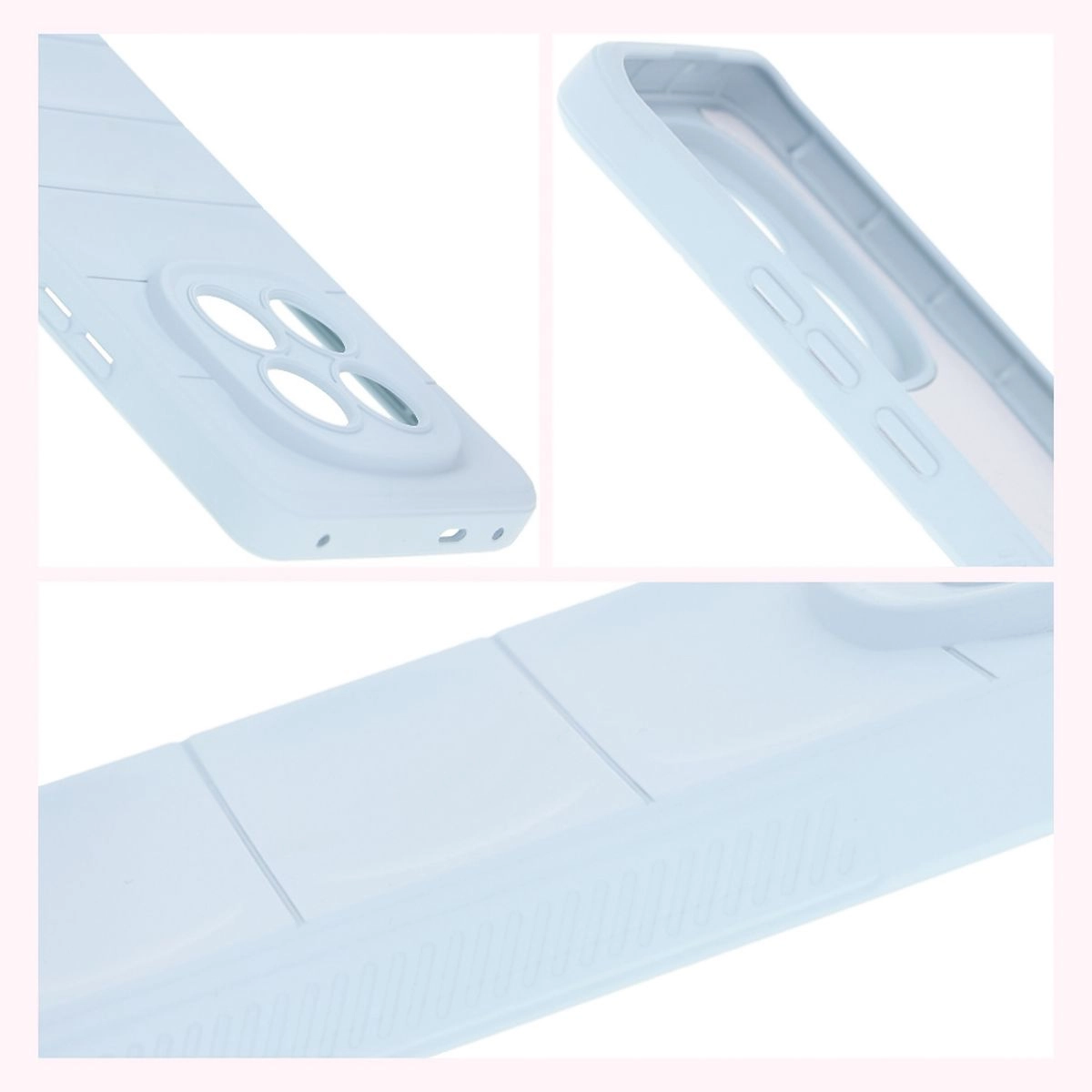 Etui Bizon Tur do Xiaomi Redmi Note 14 Pro Plus 5G Jasnoniebieskie