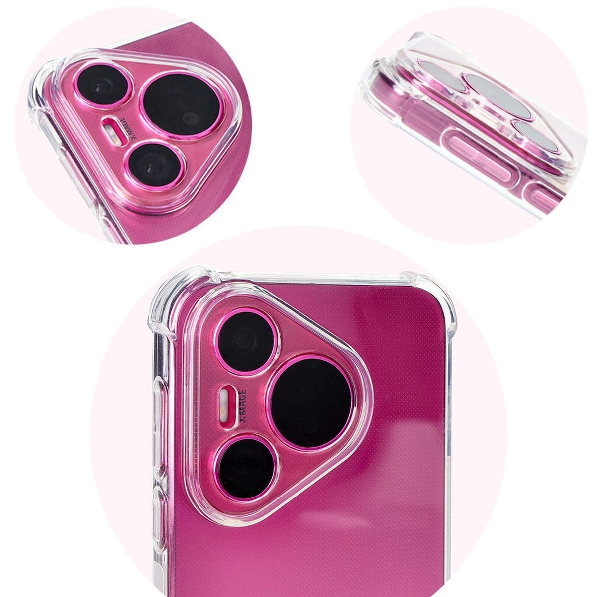 Etui Bizon Elastyczne Salpa do Huawei Pura 70 Pro / Pro+ Przezroczysty